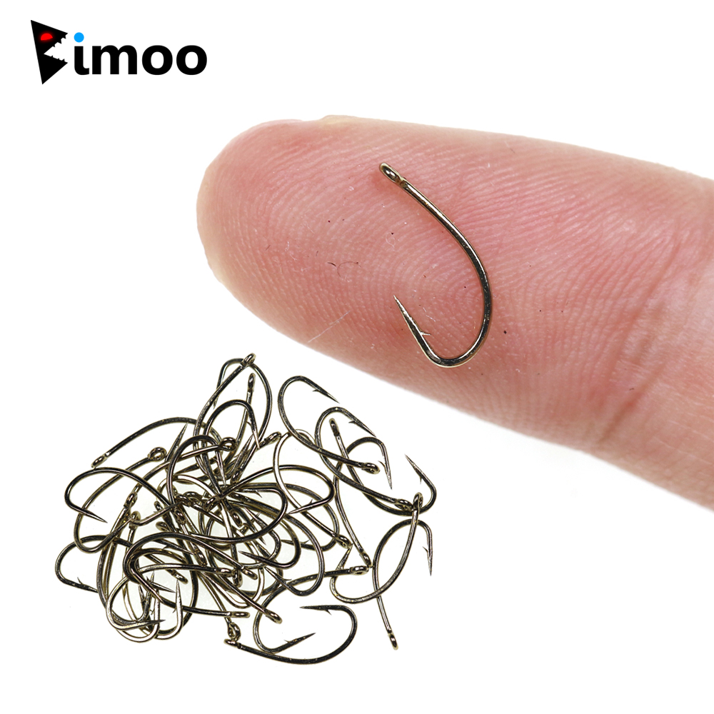 Fishing Hook Barbless - ไบมู 50/100/200ชิ้น # 12 ~ #