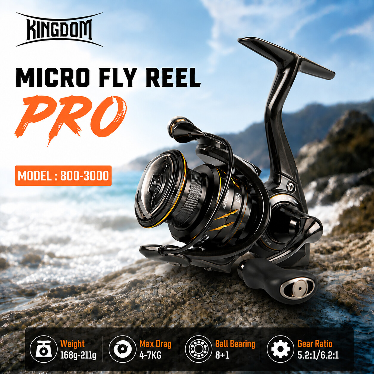 Abu Garcia Reel Revo - รอกตกปลา Kingdom Micro Fly Pro รุ่น