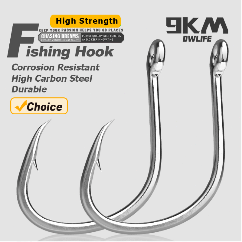 9KM ตะขอตกปลาน้ําเค็มเหยื่อสดต - Fishing Hook Barbless บทวิจารณ์และราคา
