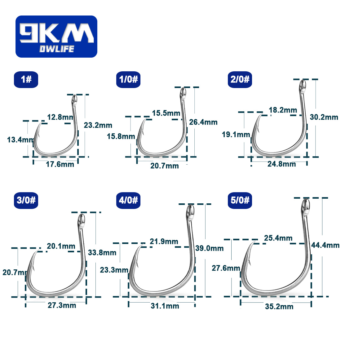 9KM ตะขอตกปลาน้ําเค็มเหยื่อสดต - Fishing Hook Barbless บทวิจารณ์และราคา