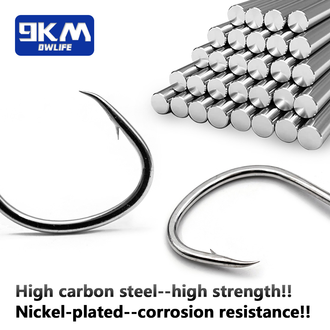 9KM ตะขอตกปลาน้ําเค็มเหยื่อสดต - Fishing Hook Barbless บทวิจารณ์และราคา