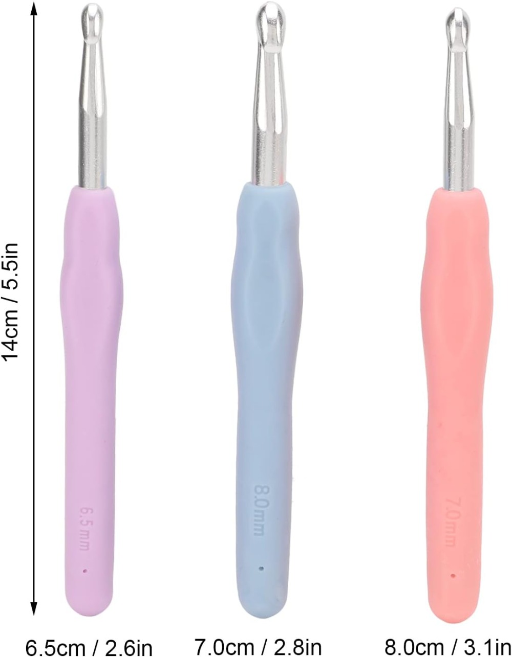 ชุดเข็มโครเชต์ตามหลักสรีรศาสตร - Fishing Hook Size บทวิจารณ์และราคา