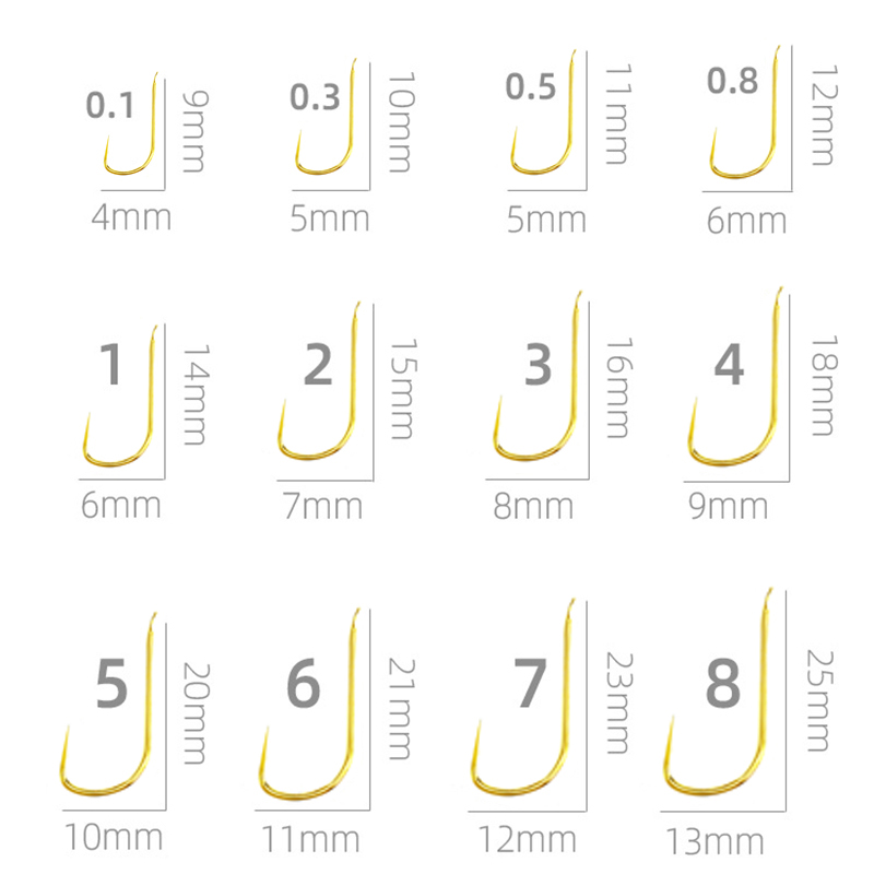 เบ็ดตกปลาทองคำแบบไม่มีเงี่ยง 1 - Fishing Hook Barbless บทวิจารณ์และราคา