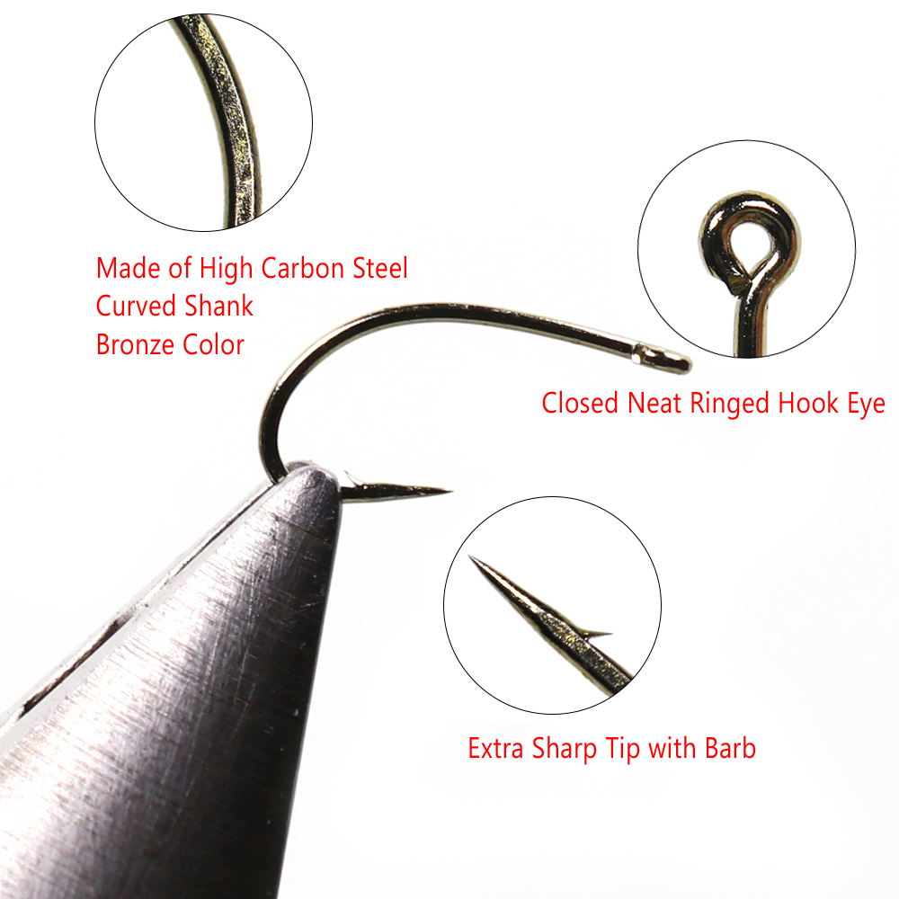 ไบมู 50/100/200ชิ้น # 12 ~ # 2 - Fishing Hook Barbless บทวิจารณ์และราคา